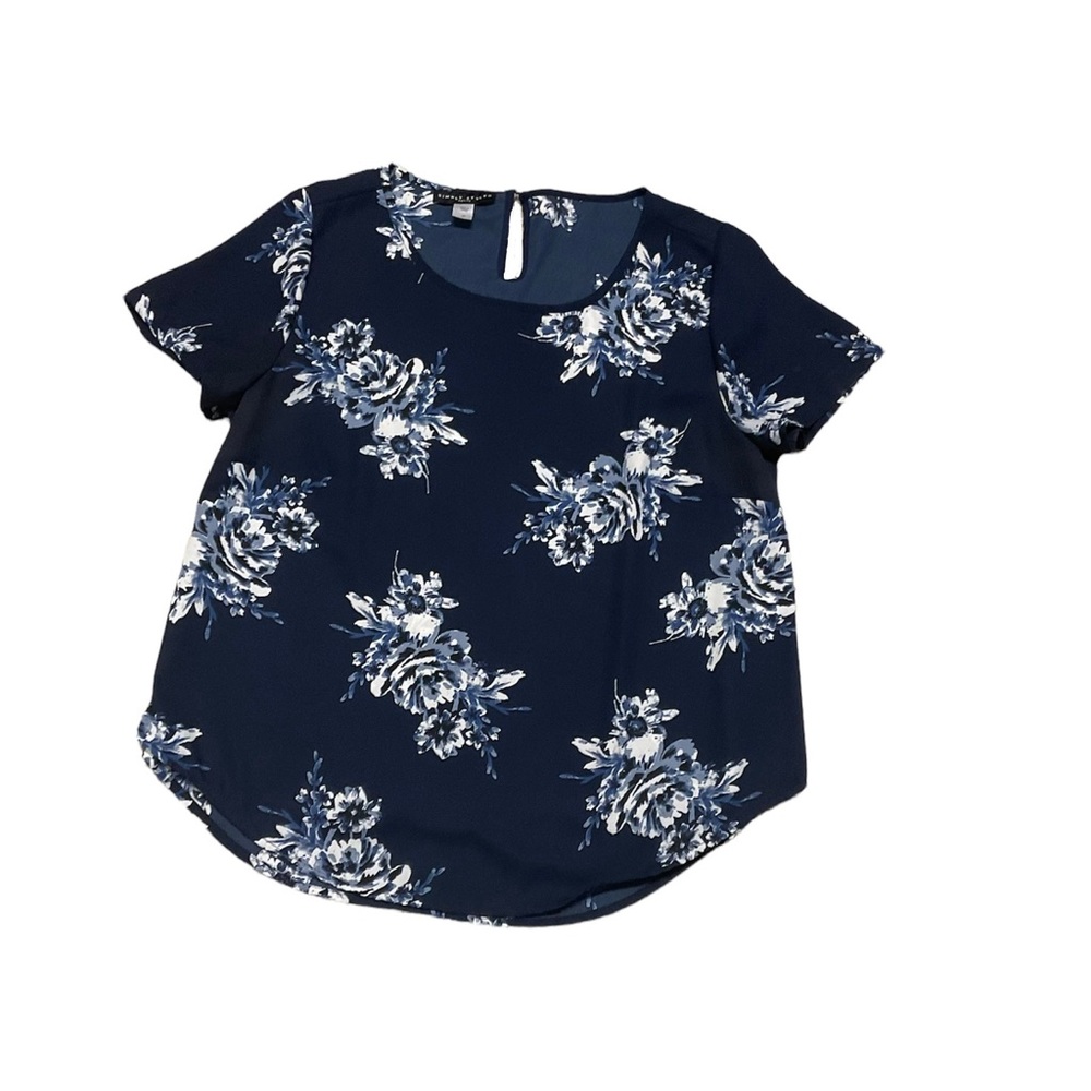 Cute Floral Blouse, short Sleeved, PL